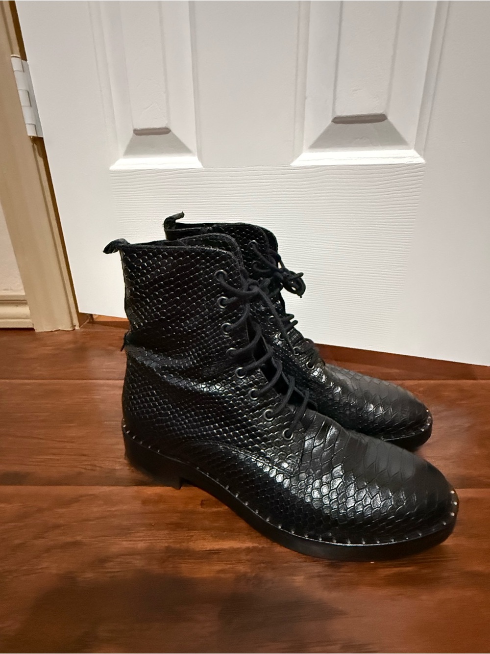 Black Snakeskin Boots